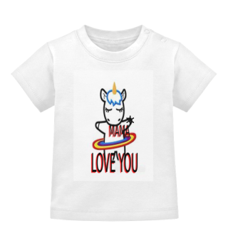 Baby Shirt love you Mama 