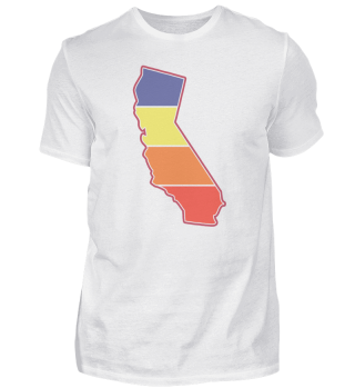 California Shape Retro Sunset