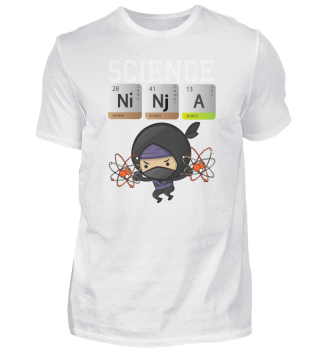 Science Ninja Design Funny Chemistry Elements Gift for Nerds design