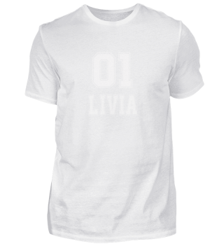Livia T-shirt Namens T-shirt Geburtstags Shirt-4ce7