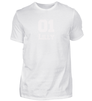Lilly T-shirt Namens T-shirt Geburtstags Shirt-ef93