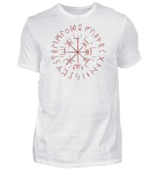 Vegvisir mit roten Runen